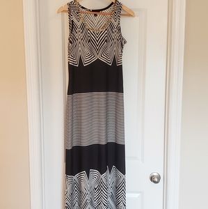Black and White Maxi Dress
